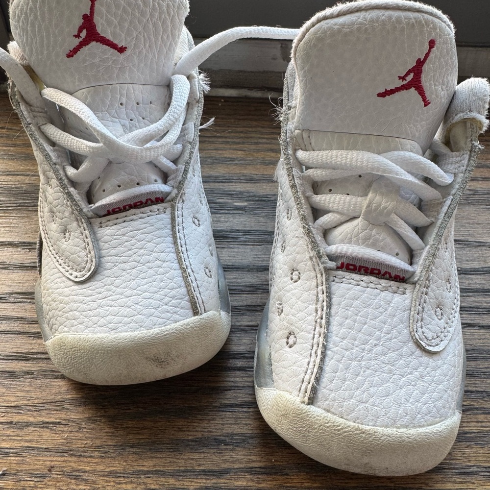Jordan Baby Sneakers - White and Red